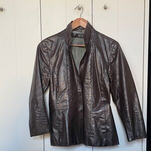 Women's Brown Leather Jacket